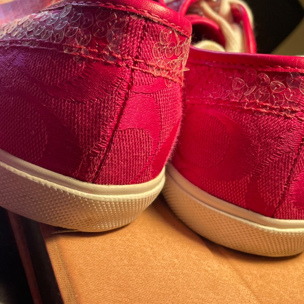 Coach Pink Sequins Sneakers - Picture 7 of 13